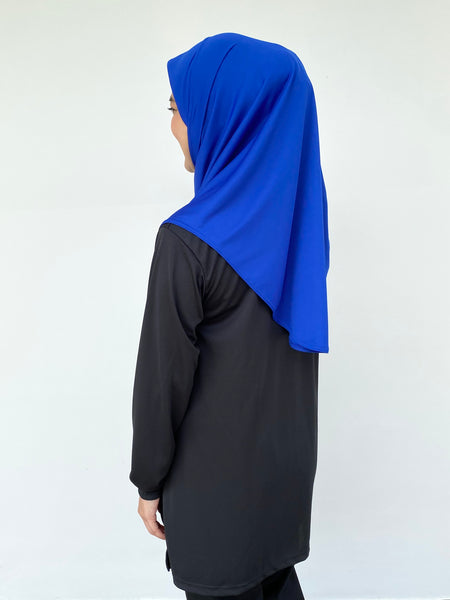 Royal Blue Tudung Drifit - M