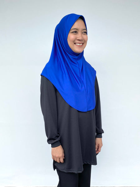 Royal Blue Tudung Drifit - M