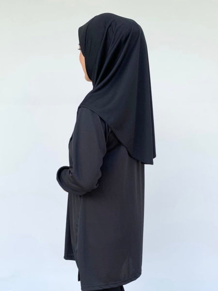 Black Tudung Drifit - M