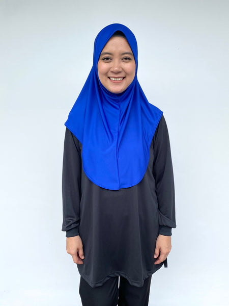 Royal Blue Tudung Drifit - M