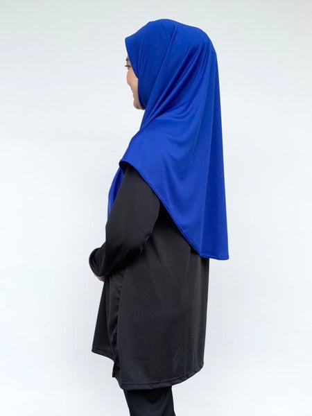 Royal Blue Tudung Drifit - L