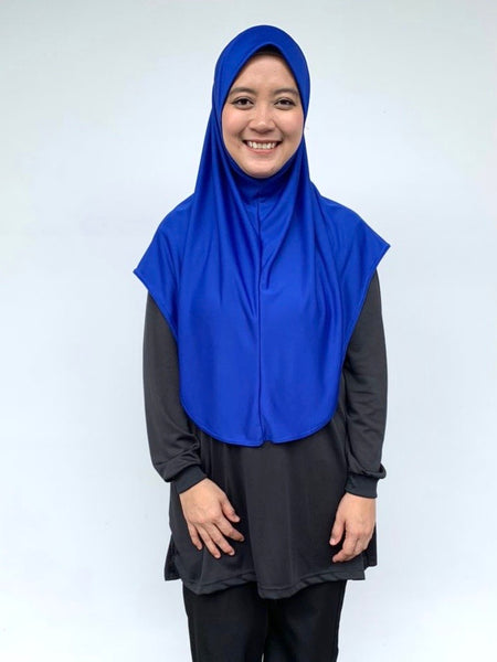 Royal Blue Tudung Drifit - L
